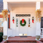 Artificial Fake Hanging Fall Flowers for Outdoor Decoration,2 Pcs Fake Silk Plant Daisy Realistic UV Resistant for Home Indoor Porch Patio Wall Balcony Yard(Orange Yellow)