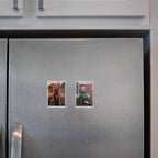 Magtech Magnetic Photo Pocket Picture Frame, White, Holds 2.5 x 3.5 Inches Photos, 10 Pack, Made in the USA (12310)