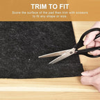 Deep Dream Dual Surface 2'x4' Rug Pad, Waterproof 1/8" Thick Felt + Natural Rubber Backing, Non Slip Carpet Gripper for Area Rugs, Protective Cushioned Pads for All Floors