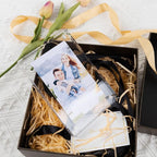 Golden State Art 4x6 Acrylic Picture Frames 5 Pack, Frameless Clear Photo Frame, Double Sided Freestanding, Tabletop Display for Home Office Desk