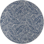 Keen Home Design Terrace Outdoor Round Rug - 8ft Round Washable Indoor/Outdoor Rug for Patio, Kitchen, Balcony, Beach, Garden, Deck and Porch, Size: 7'7" Round