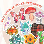 Artivo Wall Collage Kit Aesthetic Pictures, Cottagecore Wall Collage Kit, Bedroom Decor for Teen Girls, Nature Boho Collage Kit for Wall Aesthetic Posters, 50 Set 4x6 inch, Photo Collection