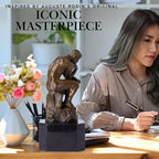 6.9 in-Rodin’s The Thinker Bronze Sculpture – Premium Collectible Figurine & Decorative Statue for Home, Office & Gallery Décor – Philosophy Gift for Art Lovers