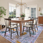 OJIA Animal Washable Area Rug 8x10, Boho Rugs for Living Room Playroom 8 x 10 Kids Bedroom Rugs, Non-Slip Ultra-Thin Indoor Large Floor Carpet for Dining Room Nursery Farmhouse