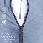 Reading Pillow 31”Wx21”H XL Back Pillow for Bed Sitting Up, Bed Pillow with Shredded Memory Foam Back Pillow for Bed Sitting up Back Support Pillow with Leg Pillow and Pocket for Reading