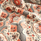 UKELER Flannel Sherpa Throw 80'' x 60''- Cute Floral Design Soft Plush Flannel Blanket Throws for Bed/Couch/Sofa/Office/Camping