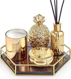 SPRING Fragrance Reed Diffuser Set | 6.1 oz (180ml) | Fragrance Made in France | Home Décor | Scented Aromatic Oil | Room Air Freshener White Flower | Lily, Jasmine, Lily of The Valley and Tuberose