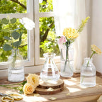 Clear Glass Bud Vases Set of 36, Mini Flower Vase for Centerpieces, Small Clear Vases in Bulk for Wedding Decorations, Vintage Vase for Table, Recepetion, Home Décor