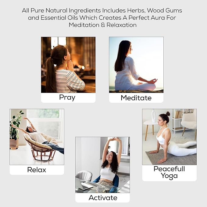 100% Natural Copal Incense Sticks 100 gm Pack, Charcoal Free –– Organic Non Toxic Insence Sticks, Made with Flowers - Meditation Gifts for Spiritual Cleansing