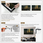 SIGNWIN 30"x60" Extra Large Framed Wall Art Magical Firefly Forest at Twilight, Enchanted Nature Scene for Home Living Room Bedroom Decor (Frame Assembly Required)