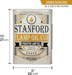 Stanford - Premium Lamp Oil - 4 Liters - Clear Paraffin, Smokeless & Odorless, Ideal for Indoor and Outdoor Use
