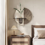 Troartos 3D Textured Neutral Abstract Wall Art with Vase, White and Brown Wall Decor with Rabbit Decoration, Minimalist Geometric Artwork for Living Room Hallway Dining Room Bedroom Office, 24x24 In