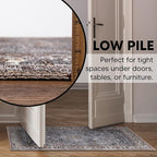 Keen Home Design 2x3 Rug - Machine Washable Entry Rug with Non-Slip Backing, Ideal for Enteryway, Kitchen, Bathroom, Laundry Room - Vintage, Easy Clean, Durable, Low Pile Rug - (2' x 3')