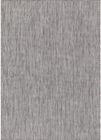 Washable Indoor Outdoor Rug 5x7 Weather Resistant Area Rugs Modern Solid for Porch Deck Balcony Backyard Patio Outside Carpet (5 X 7 Silver Grey)