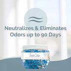 SMELLS BEGONE Odor Eliminator Gel Beads - 12 oz, Pack of 2 - Eliminates Odor in Bathrooms, Cars, Boats, RVs & Pet Areas - Air Freshener - Made with Essential Oils - Fresh Cotton Scent
