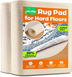 Non-Slip Rug Pad Gripper Round 6 Feet, Anti Skid Mat for Under Area Rugs, Keeps Rugs in Position and Safe, Thick Cushioned Carpet Pad for Hardwood Floors Protection