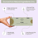 Raajsee Pine Incense Sticks 100 Gm Pack-100% Pure Organic Natural Hand Rolled Free from Chemicals-for Church,Aroma Therapy,Relaxation,Meditation & Sensual Therapy