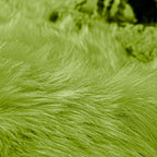 Goolela Area Rug 3x5 for Bedroom Dorm Bedside Living Room Green Fluffy Soft Rug Washable Faux Fur Rug Decor Shaggy Sheepskin Rug Rectangle