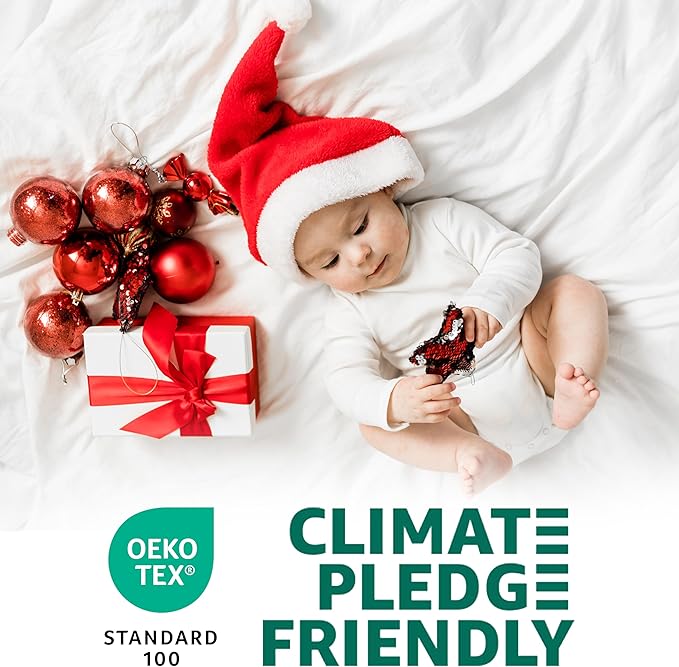 Southshore Fine Living, Inc. Christmas Quilt Twin/Twin XL with Pillow Sham, Reversible Holiday Farmhouse Bedding Set, 2-Sided Coverlet, Twin/Twin XL Bedspread - White Christmas Theme