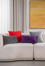 12x20 Throw Pillow Cases Purple: 2 Pack Cozy Soft Velvet Rectangular Decorative Pillow Covers for Farmhouse Home Decor