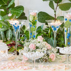 100PCS Blue Faux Pearls Beads for Centerpiece Vases, Vase Filler Faux Pearls, No Holes Filler Beads for Party Anniversary Birthday Wedding Table Decor, 14/20/30mm