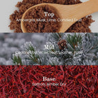 M&SENSE Natural Soy Candle| Leather Night | 16.6 oz, 95H Burn | Minimalist Scented Candle for Relaxation, Gifting, Home Décor | for Bedroom, Office, Party Large