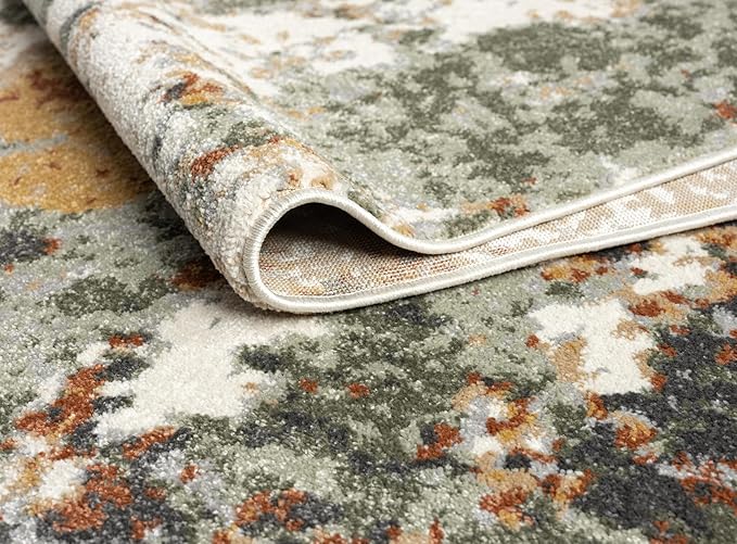 Keen Home Design Area Rugs - 4x6 Non-Shedding, Abstract Rugs for Kitchen, Living Room, Bedroom, Dining Room, Entryway - Size: 4' x 6', Multi