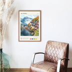 StudioUBILA Austria Wall Art Poster, Decorative Cityscape Landscape Art Prints, Home Decor Wall Art Print for Bedroom Living Room Kitchen Decorations, Unframed