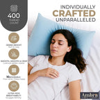 Ultra Soft Pillow Protectors 400TC Set of 2 Breathable Pillow Covers 100% Protection Against Stains, Dust & Dirt - Machine Washable