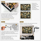 SIGNWIN 46"x72" Extra Large Framed Wall Art Whimsical Dandelion Field in Yellow and Green, Playful Botanical Print for Home Living Room Bedroom Decor (Frame Assembly Required)