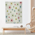 ICMOLYYENLO Abstract Cat Tapestry, Medieval Abstract Atomic Star Cat Vintage Home Wall Hanging Art Tapestry for Bedroom Living Room Dormitory 40x60 Inch