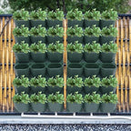 Vertical Wall Planter, Self-Watering Vertical Garden Planter Set with 36 Pots, Stackable Planters Grow Pots with Electronic Timer for Growing Veggies, Fruits, Herbs, Flowers.