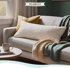 Pillowflex Synthetic Down Pillow Insert - 16x30 Down Alternative Pillow, Ultra Soft, Large Rectangle Body Sleeping Pillow, Lumbar, Long, Back - 1 Decorative Pillow Form