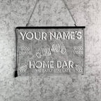 Personalized Bar Signs with Your Name for home wall light up with personalized pub name, man cave accessories, beer themed neon customizable lighted sign