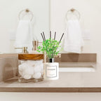 Reed Diffuser Set,5.1oz Cashmere Vanilla Scent Diffuser with Sticks Home Fragrance Reed Diffuser with Essential Oil for Bathroom Shelf Decor&Air Freshener,Home Bathroom Office Decor & Gifts