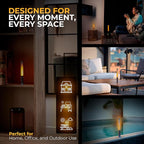 LED Candle Light, Cordless Table Lamps, Bedside Lamps w/2 Modes, Rechargeable Candlestick, Modern Table Lamp w/2600 mAh Battery, Small Table lamp, nightstand lamp, Bedroom lamp