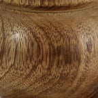 Deco 79 Mango Wood Decorative Candle Holder Turned Style Pillar Candle Stand, Set of 3 Candlestick Holder 10",8",6"H, Brown