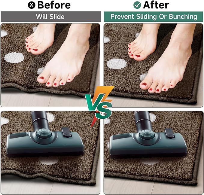 BALEINE Non Slip Rug Pad Rug Gripper for Hardwood Floors, Extra Thick Non Slip Mat Under Carpet (9'x12')