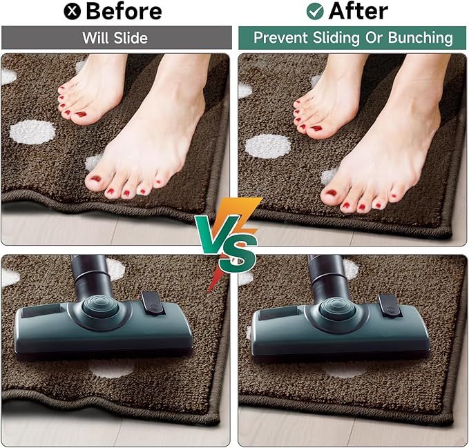 BALEINE Non Slip Rug Pad Rug Gripper for Hardwood Floors, Extra Thick Non Slip Mat Under Carpet (3'x5')