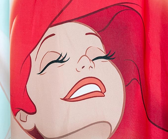 Ukonic Disney The Little Mermaid Ariel Kids Bed Canopy Curtains for Ceiling, Hanging Mosquito Netting Cover for Reading Nook, Sleeping Tent | Playroom Accessories, Home Decor Room Essentials