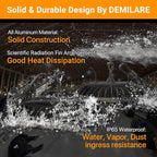 2 Pack LED High Bay Light 150W, 5000K, 22500 lm, IP65 Waterproof, Commercial Lighting for Warehouse, Workshop, Garage, Barn