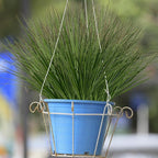 Artificial Grass,Fake Grass Artificial Shrubs Wheat Grass Greenery,Fake Grass Decor Artificial Plants Ornamental Grass Outdoor Fake Grass Green Leaves for Decoration(12PCS)