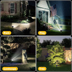 Kaxiida Solar Lights Outdoor Waterproof - 2025 Upgrade 3 Level Ultra Bright Spot Lights Uplights, LED Landscape Spotlight for Tree, Pathway, Wall, Adjustable Solar Panel Auto On/Off