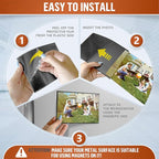 10 Pack 4x6 Magnetic Picture Frames for Refrigerator - Magnet Picture Frames for Fridge - Clear Magnetic Photo Sleeve - 4 x 6 Magnetic Frame Photo Magnets - Magnet Frames Holder - Locker Picture Frame