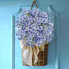 Uieke 16 Bundles Artificial Flowers for Outdoors UV Resistant Fake Flowers No Fade Faux Greenery Plastic Plants for Garden Porch Window Box Home Party Wedding Spring Autumn Décoration (Blue)