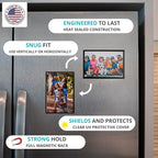 Magtech Magnetic Photo Pocket Picture Frame, Black, Holds 4x6 Inch Photos, 10 Pack, Made in the USA (10046)