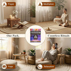 Tulasi Blunt Action Incense Sticks, 12 Packs, 144Pc, Long Lasting Fragrance, Natural Essential Oils Hand Rolled Incense Sticks for Aromatherapy, Relaxing, Yoga, Meditation, Prayer