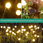 Solar Lights Outdoor Waterproof,6 Packs 48LED, Garden Decor, Patio Decor, Firefly Lights Solar Outdoor, Unique Gifts for Women
