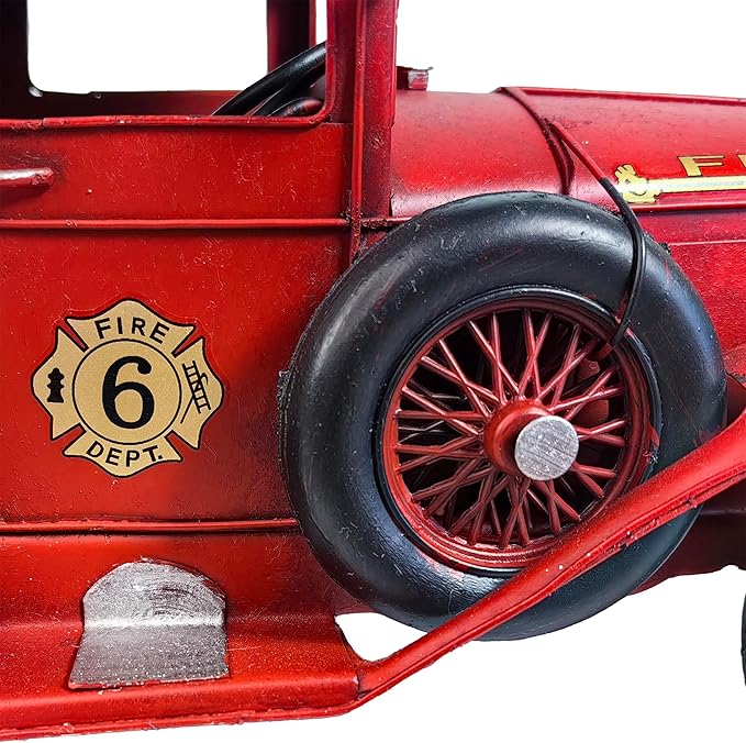 YCHTEWY-Iron Classic Red Truck Pick-up Model Collectible Vehicle Decoration, Metal Truck Christmas Decor ，Unique Blend of Vintage, Rustic, Farmhouse Truck Decor for Table Top Decor. (B)…