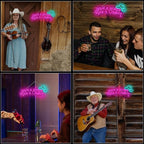 WLHOPE Save A Horse Ride A Cowboy Neon Sign Adjustable Brightness Led Sign,Neon Signs for Wall Decor,Connectivity Via USB Licked Neon Light for Bedroom Home Bar Club Hotel Party Decor